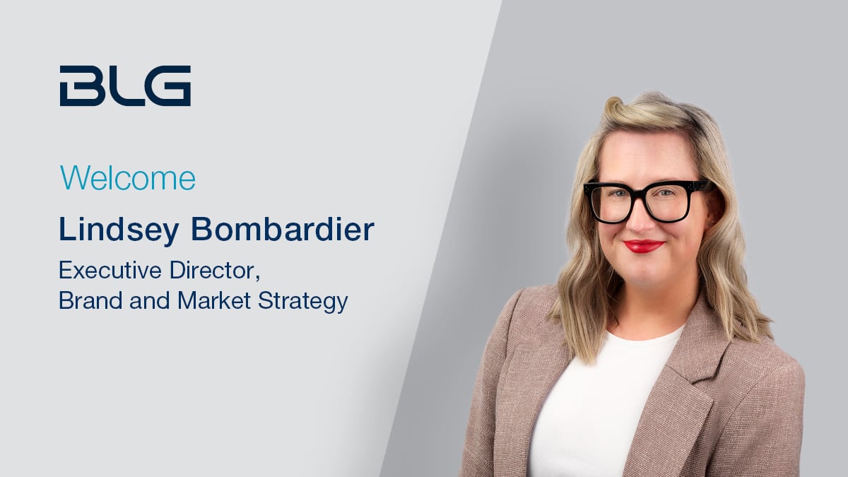 BLG welcomes back Lindsey Bombardier as Executive Director, Brand and Market Strategy