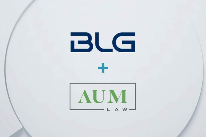 BLG and AUM logos