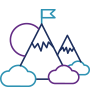 Icon showing clean air | Icône montrant l'air pur