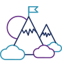 Icon showing clean air | Icône montrant l'air pur