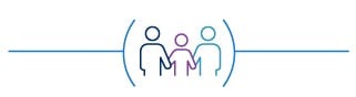 Family holding hands icon | Icône de main de famille