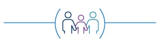 Family holding hands icon | Icône de main de famille