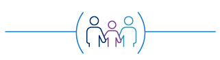 Family holding hands icon | Icône de main de famille