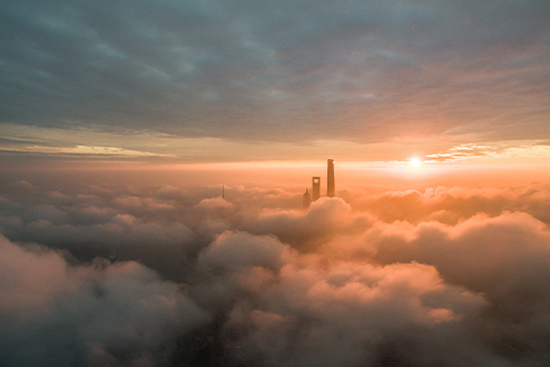 City in the clouds