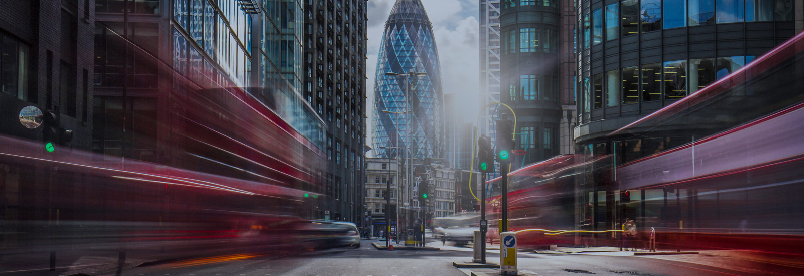 London city high-street traffic