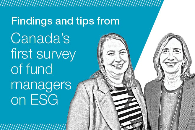 Findings and tips from Canada's first survey of fund managers on ESG