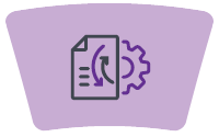 Icon of document and gears | Icône de document et d'engrenages