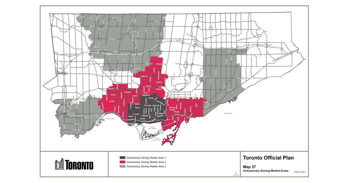 map of Toronto zoning