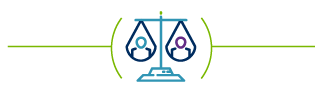 Human rights balancing scale icon | Icône d'échelle d'équilibrage des droits de l'homme