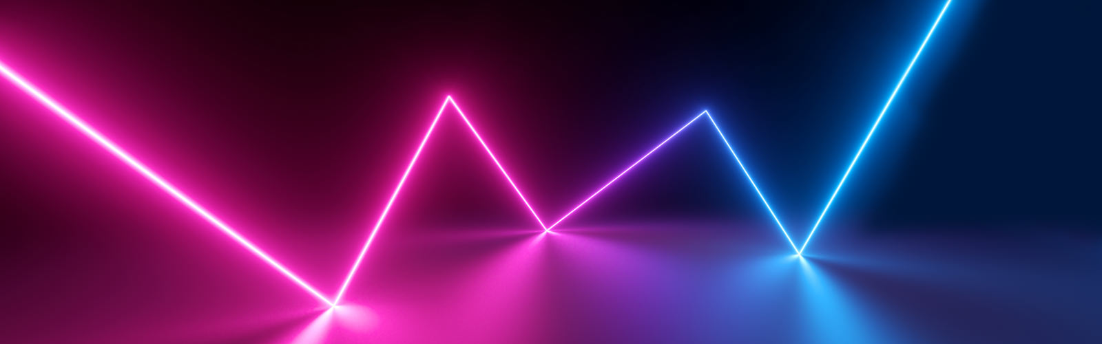 Colourful electric lights