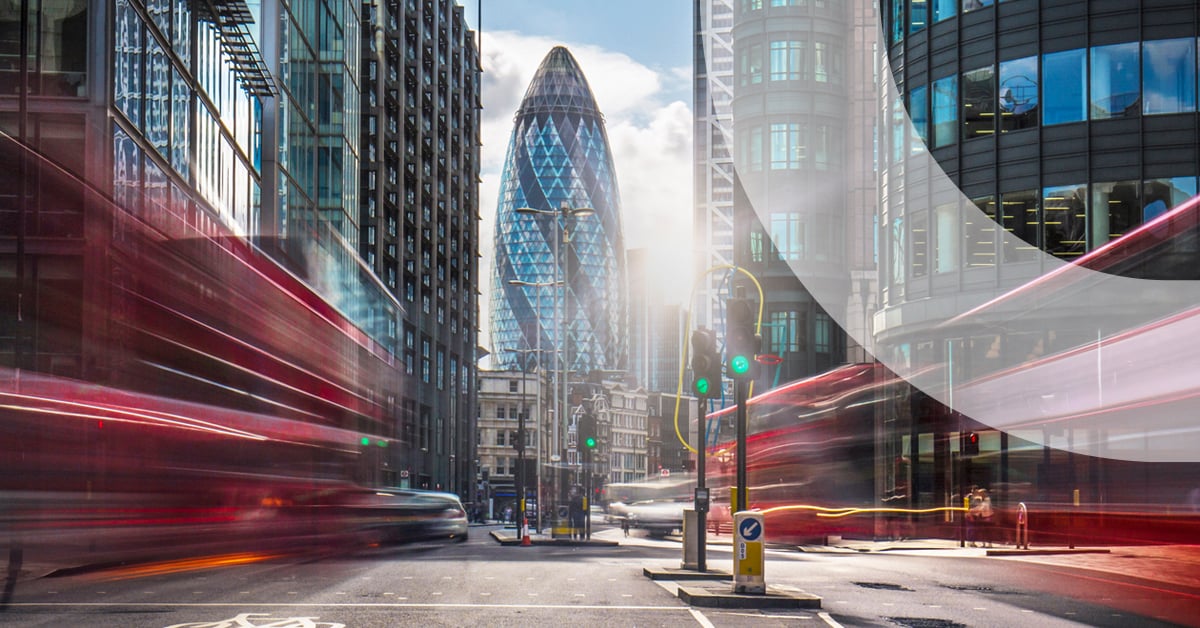 London city high-street traffic