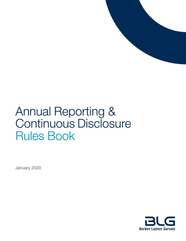 Annual Reporting & Continuous Disclosure Rules Book Cover