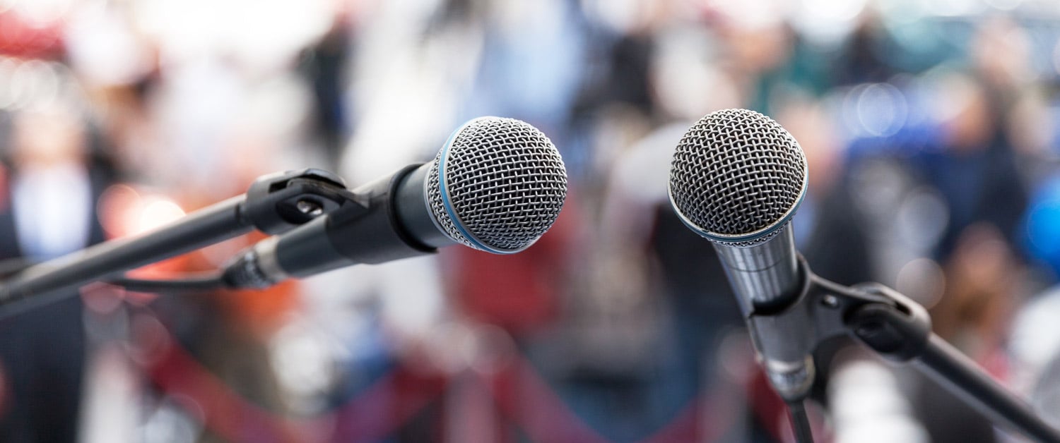 a close up of a microphone