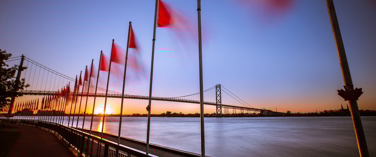 a long bridge over a body of water