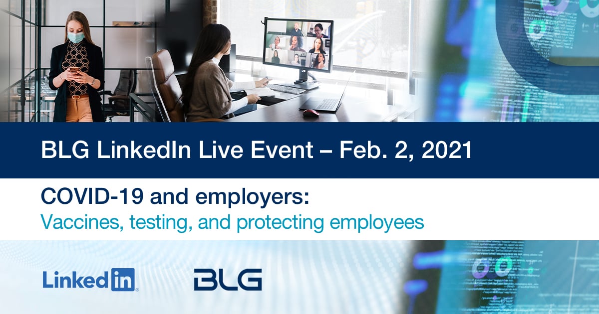 The COVID 19 vaccine: Considerations for Canadian employers