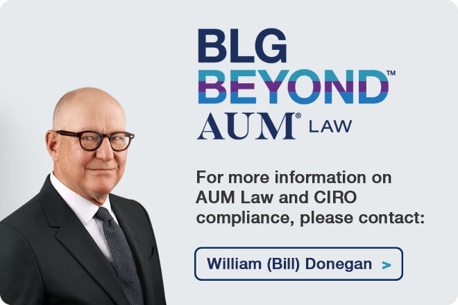 BLG Beyond AUM Law - Bill Donegan