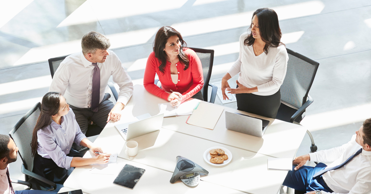 Healthcare meeting roundtable